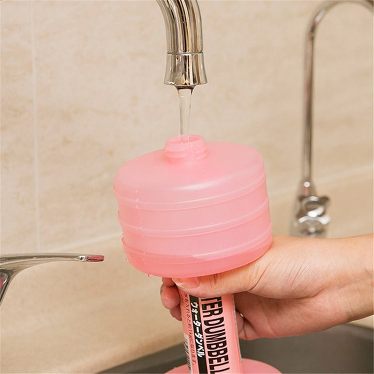 Water Injection Plastic Dumbbell Barbell Fitness Equipment for Ladies(Random Color Delivery)