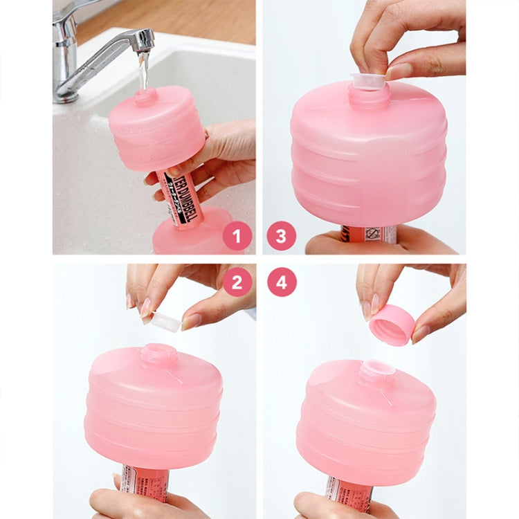 Water Injection Plastic Dumbbell Barbell Fitness Equipment for Ladies(Random Color Delivery)