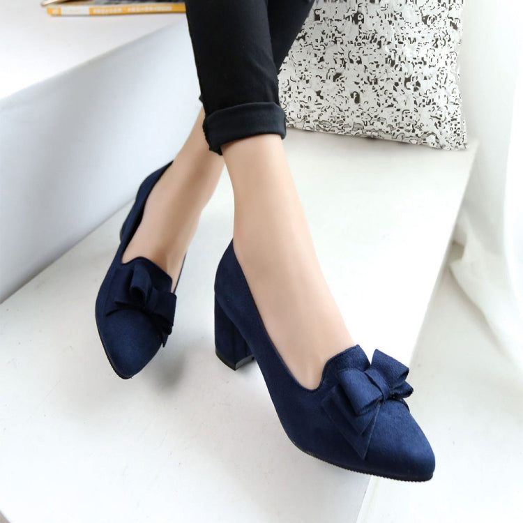 Women Shoes Pointed Bow High Heels, Size:35