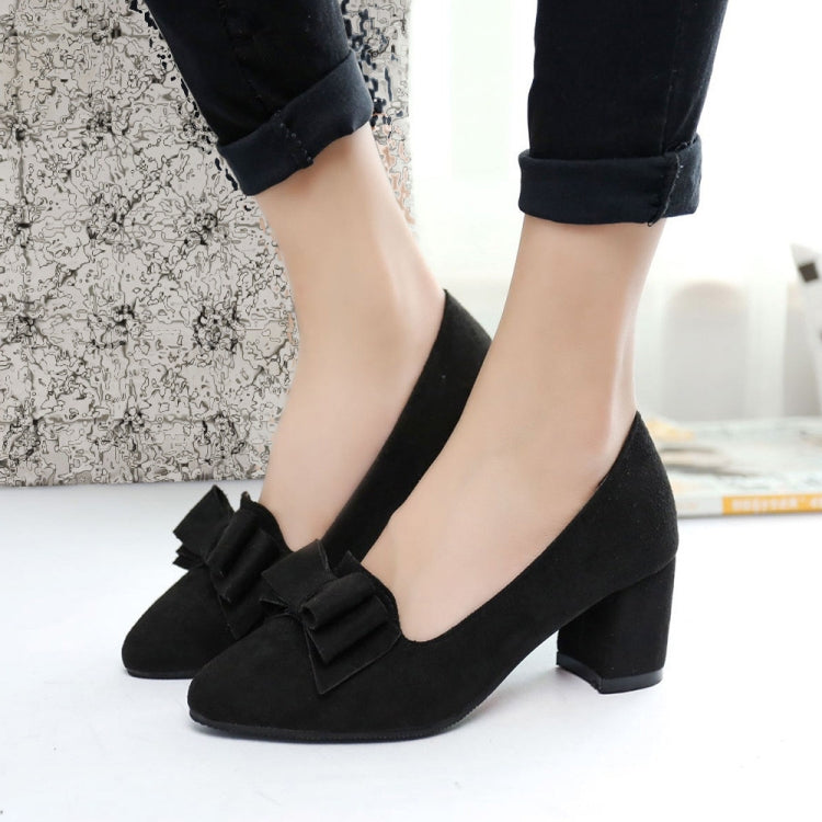 Women Shoes Pointed Bow High Heels, Size:41
