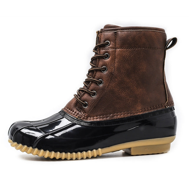 Woman Sonwy boots Shoes Waterproof  Boots for all Seasons Brown Color Rubber Bottom Warm boot shoes, Size:39