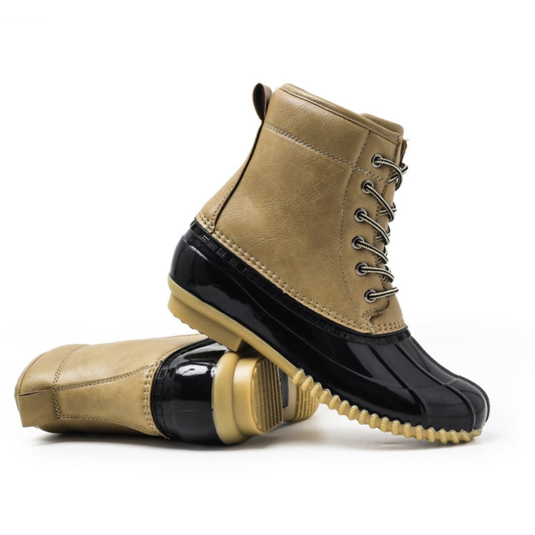 Woman Sonwy boots Shoes Waterproof  Boots for all Seasons Brown Color Rubber Bottom Warm boot shoes, Size:41