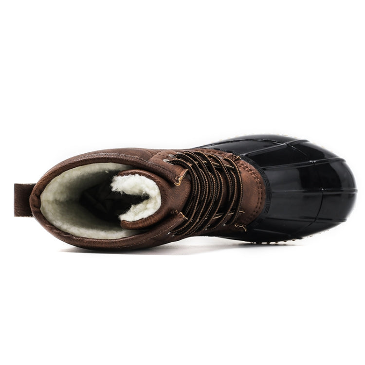 Woman Sonwy boots Shoes Waterproof  Boots for all Seasons Brown Color Rubber Bottom Warm boot shoes, Size:41