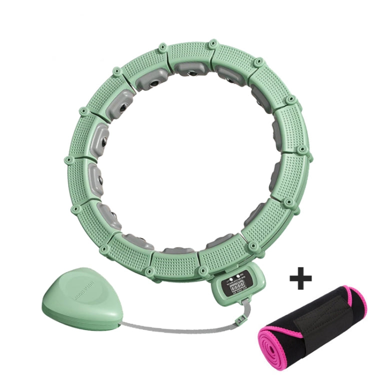 Smart Abdominal Ring Waist Trainer Magnet Massage Loss Weight Exercise Equipment With Belt Green
