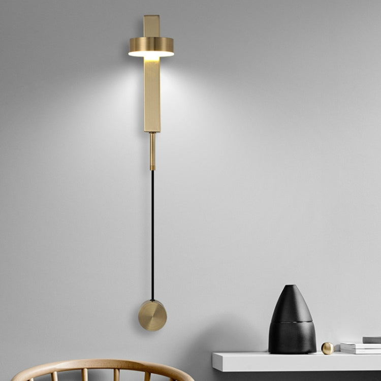 Gold 9W LED Wall Light Rotatable Dimmable Living Room Aisle Bedroom Bedside