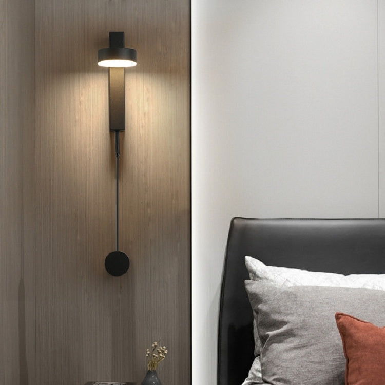 Black 9W LED Wall Light Rotatable Dimmable Living Room Aisle Bedroom Bedside