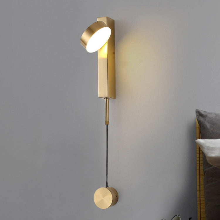 Black 9W LED Wall Light Rotatable Dimmable Living Room Aisle Bedroom Bedside
