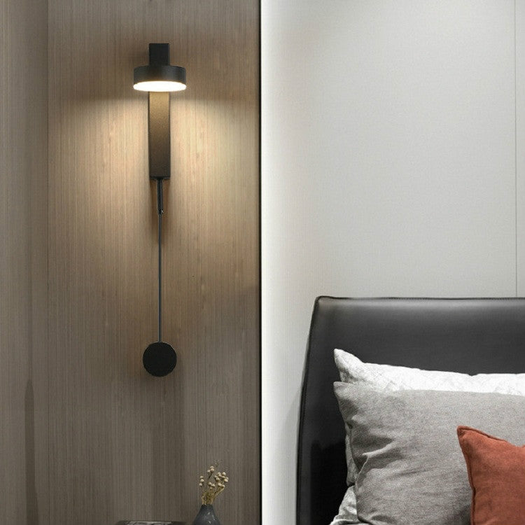 Black 9W LED Wall Light Rotatable Dimmable Living Room Aisle Bedroom Bedside