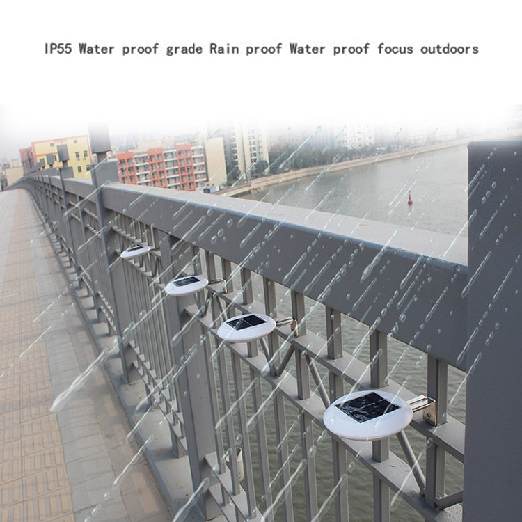 9 LEDs Outdoor Waterproof Garden Courtyard Round Solar Wall Light