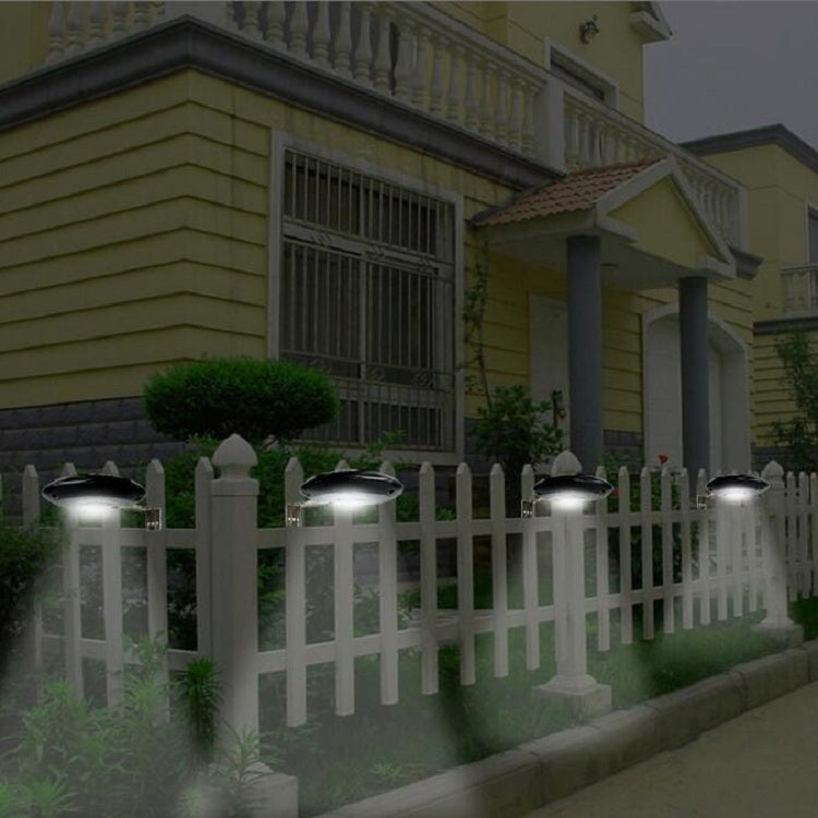 9 LEDs Outdoor Waterproof Garden Courtyard Round Solar Wall Light