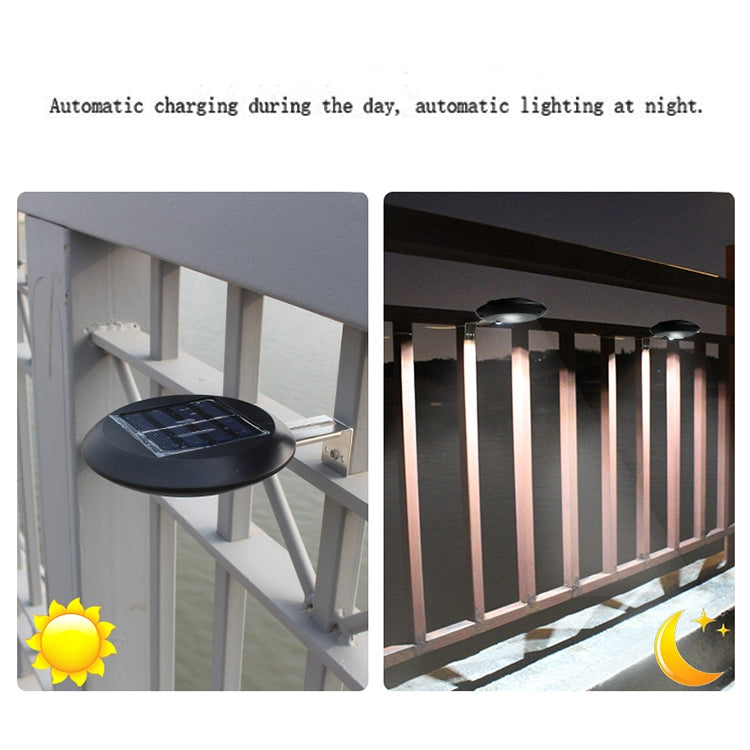 9 LEDs Outdoor Waterproof Garden Courtyard Round Solar Wall Light