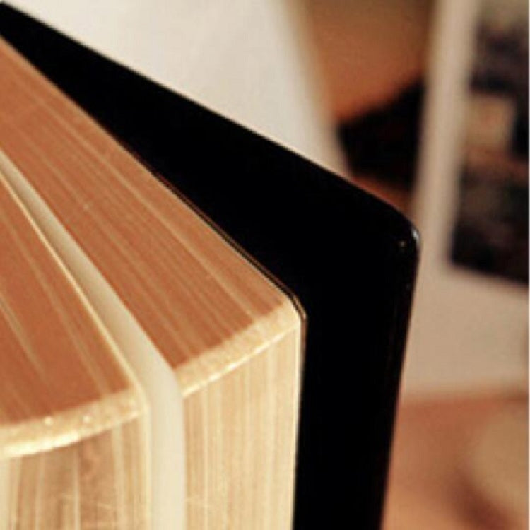 Ultra-Thick Retro Simple Lmitation Leather Thick 240-Page Horizontal Blank Notebook, Specifications:Large A5 Gold Rim Horizontal Line