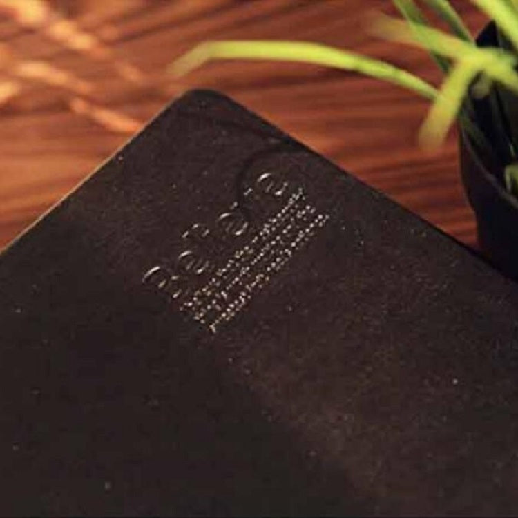 Ultra-Thick Retro Simple Lmitation Leather Thick 240-Page Horizontal Blank Notebook, Specifications:Large A5 Gold Rim Horizontal Line