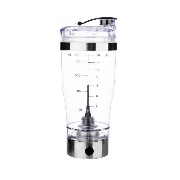 450ML USB Charging Automatic Automatic Mixing Cup Coffee Drinking  Stirring Cup(White)