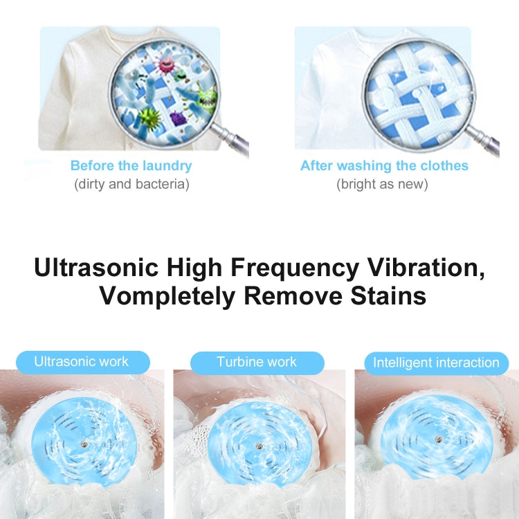 Portable Mini USB Ultrasonic Turbine Clothes Washer Washing Machine Laundry Cleaner Tool