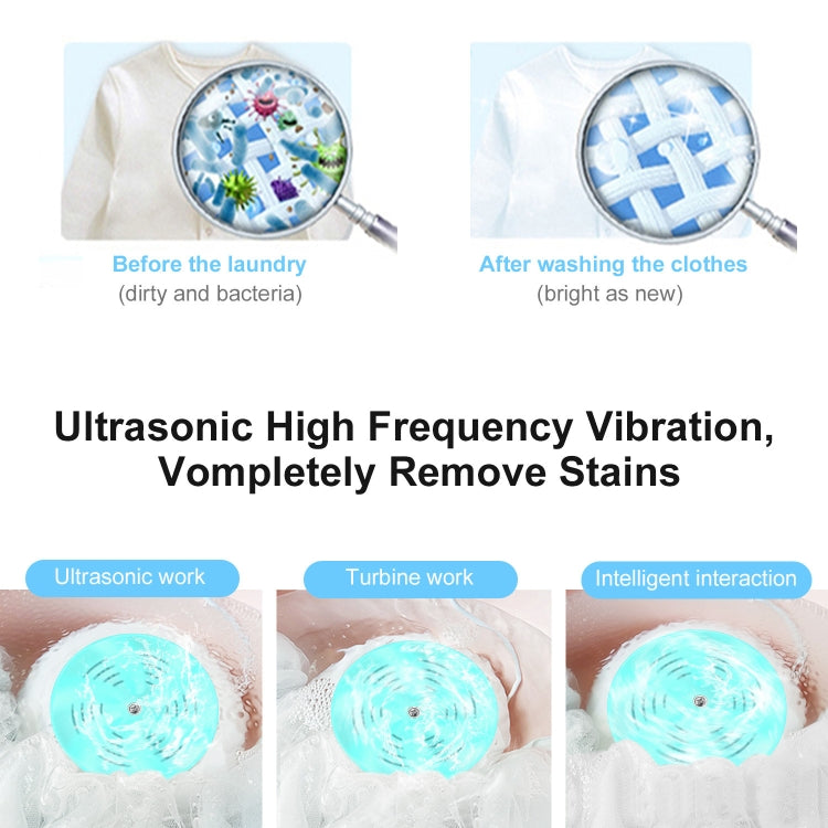 Portable Mini USB Ultrasonic Turbine Clothes Washer Washing Machine Laundry Cleaner Tool