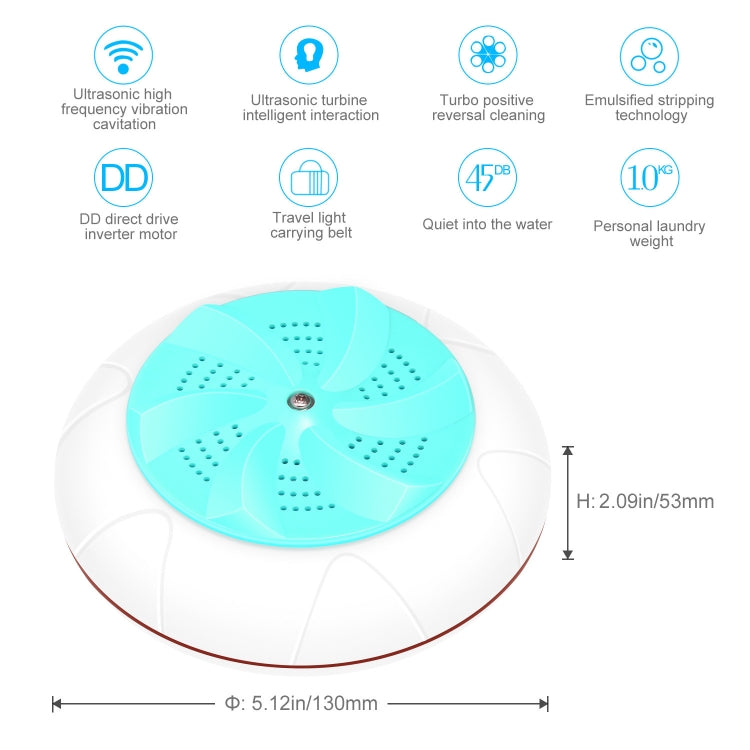 Portable Mini USB Ultrasonic Turbine Clothes Washer Washing Machine Laundry Cleaner Tool