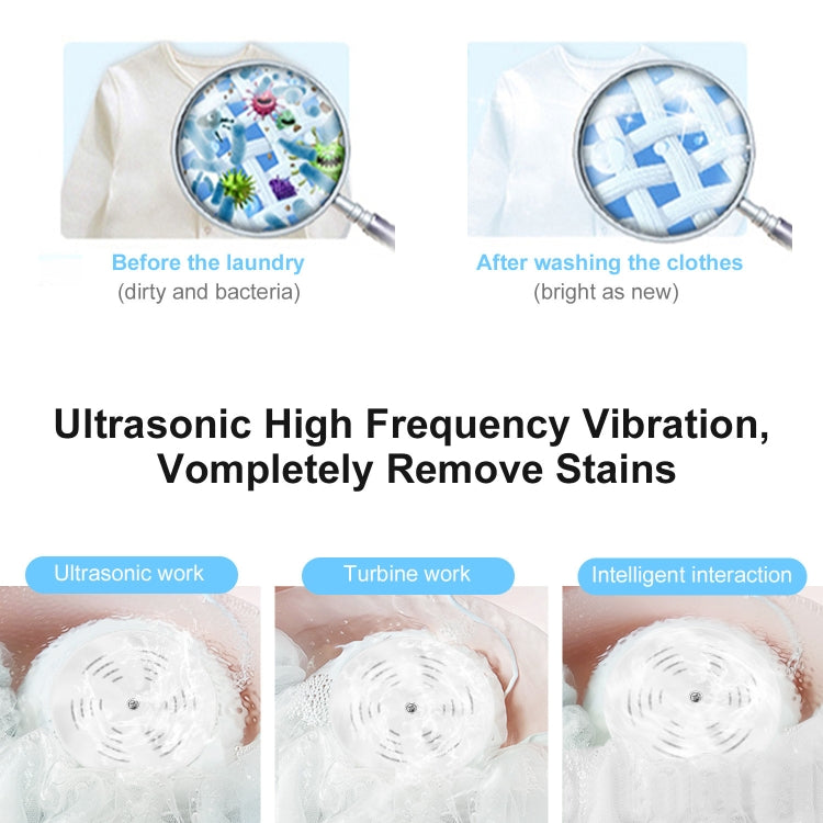 Portable Mini USB Ultrasonic Turbine Clothes Washer Washing Machine Laundry Cleaner Tool
