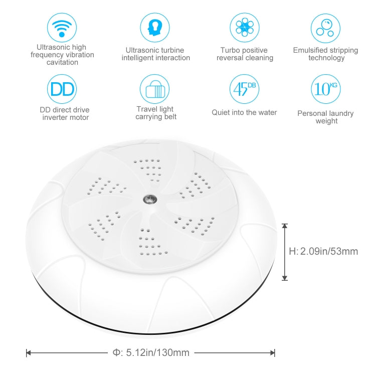 Portable Mini USB Ultrasonic Turbine Clothes Washer Washing Machine Laundry Cleaner Tool