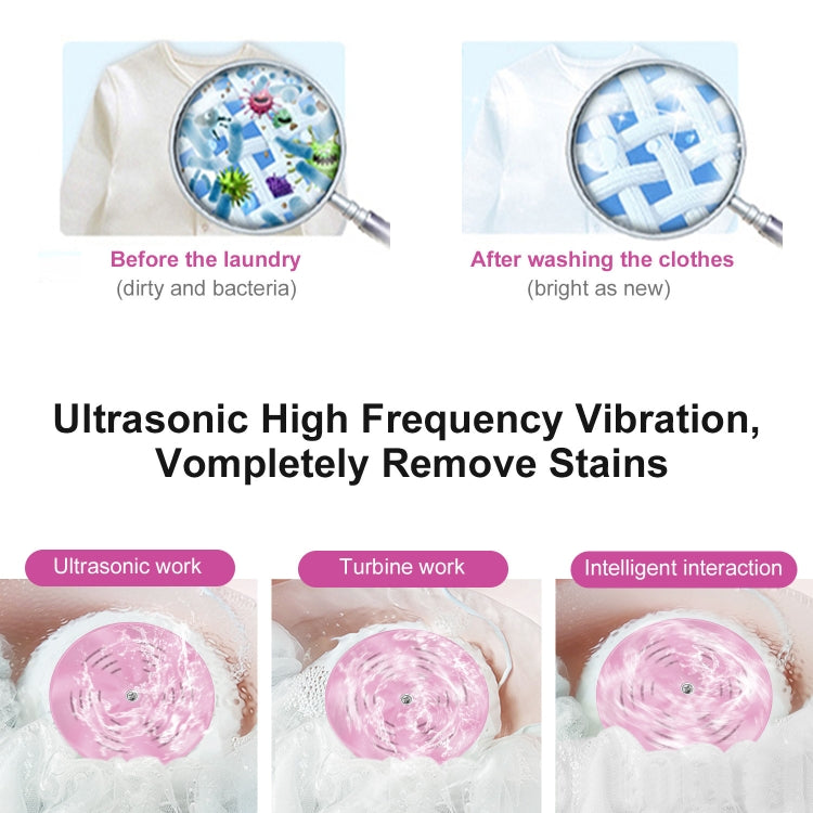 Portable Mini USB Ultrasonic Turbine Clothes Washer Washing Machine Laundry Cleaner Tool