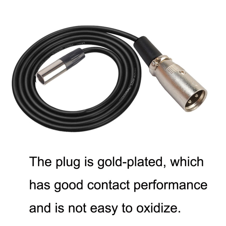 Xlrmini Caron Male To Mini Male Balancing Cable For 48V Sound Card Microphone Audio Cable, Length:2m