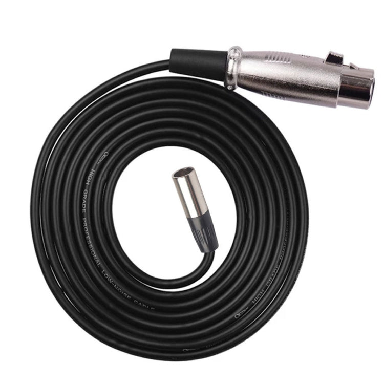 Xlrmini Caron Female To Mini Male Balancing Cable For 48V Sound Card Microphone Audio Cable, Length:1.5m
