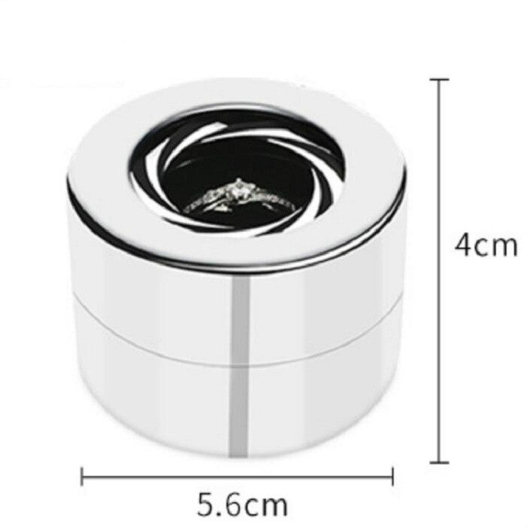Surprise Jewelry Proposal Rotation Diamond Ring Box, Size:5.6Ã—4cm