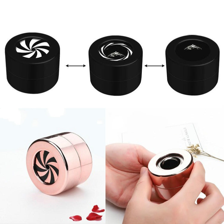 Surprise Jewelry Proposal Rotation Diamond Ring Box, Size:5.6Ã—4cm