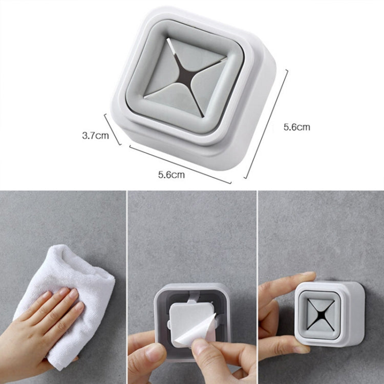 Wall-mounted Plastic Free Punch Towel Rack Kitchen Dish Cloth Hook