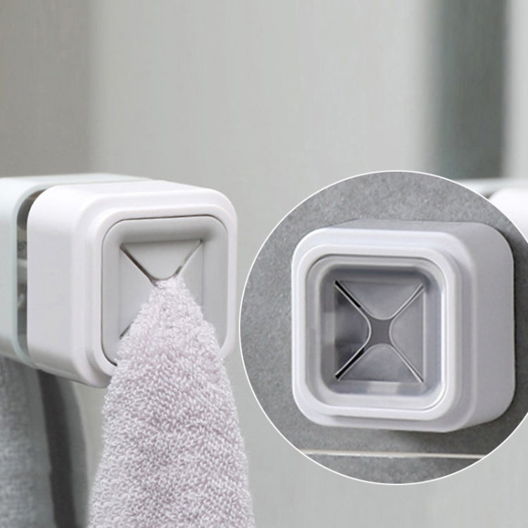 Wall-mounted Plastic Free Punch Towel Rack Kitchen Dish Cloth Hook