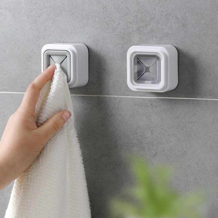 Wall-mounted Plastic Free Punch Towel Rack Kitchen Dish Cloth Hook