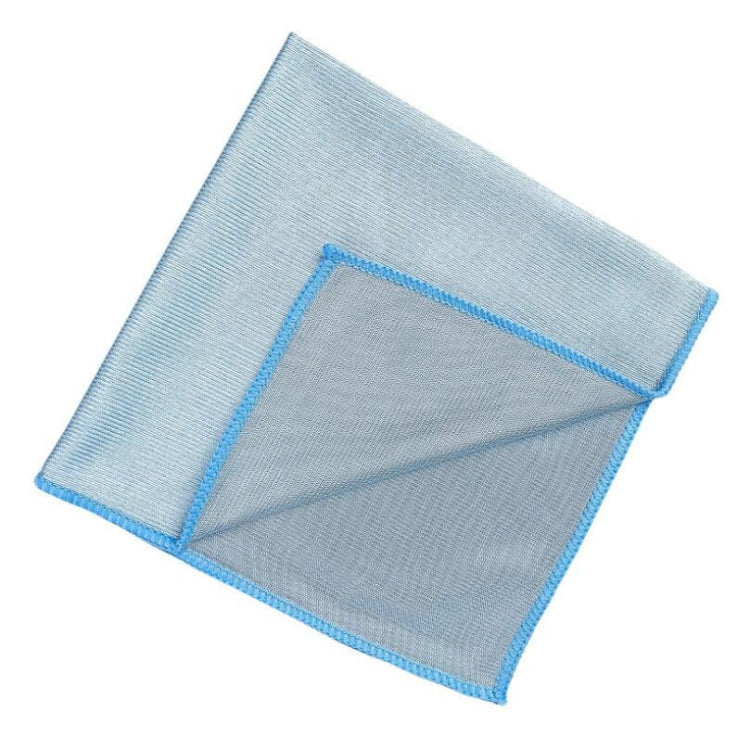 10 PCS Microfiber Wipe Glass Non-Marking Cleaning Cloth, Size:40x60cm, Colour:Blue