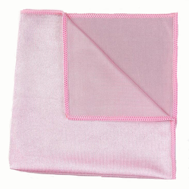 10 PCS Microfiber Wipe Glass Non-Marking Cleaning Cloth, Size:40x60cm, Colour:Pink