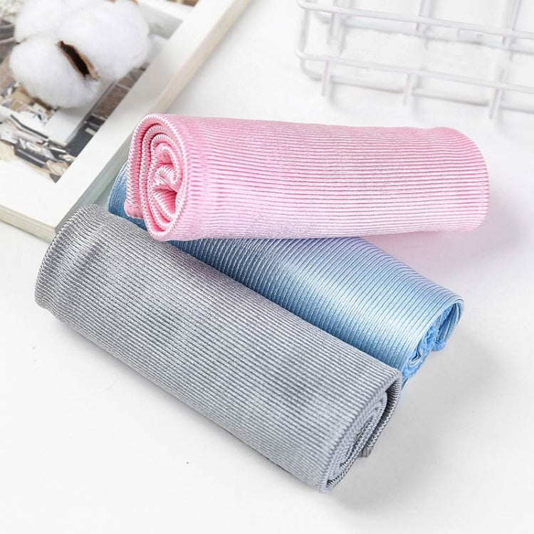 10 PCS Microfiber Wipe Glass Non-Marking Cleaning Cloth, Size:40x40cm, Colour:Grey