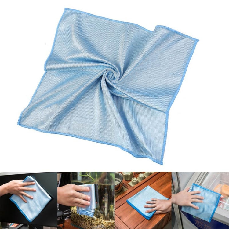 10 PCS Microfiber Wipe Glass Non-Marking Cleaning Cloth, Size:40x40cm, Colour:Grey