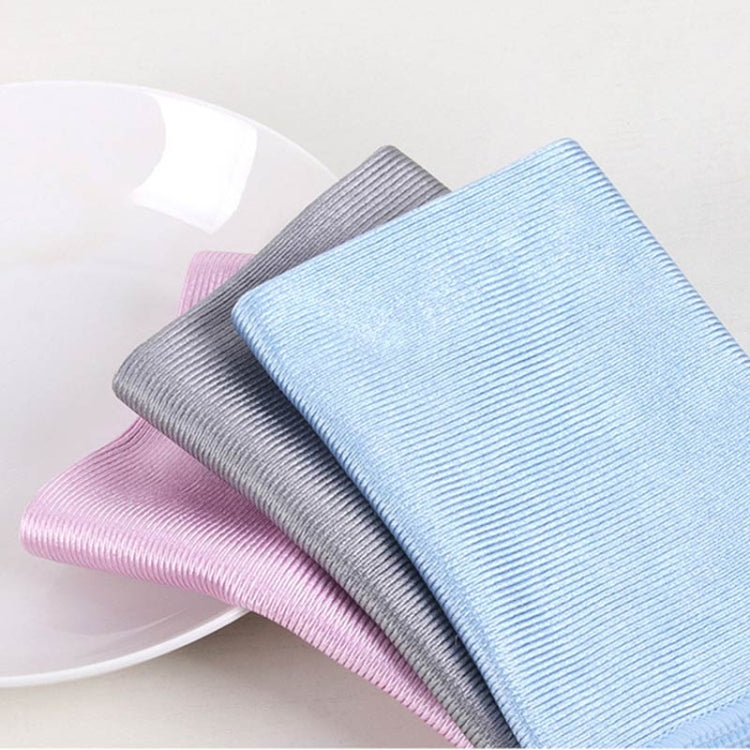 10 PCS Microfiber Wipe Glass Non-Marking Cleaning Cloth, Size:40x40cm, Colour:Grey
