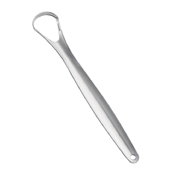 Oral Cleaning Stainless Steel Tongue Scraper, Specification:14.6 Ã— 2.4 cm