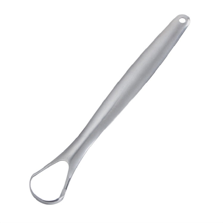 Oral Cleaning Stainless Steel Tongue Scraper, Specification:14.6 Ã— 2.4 cm