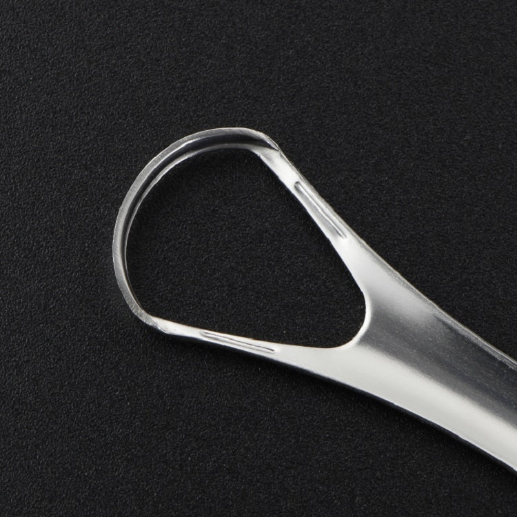 Oral Cleaning Stainless Steel Tongue Scraper, Specification:14.6 Ã— 2.4 cm