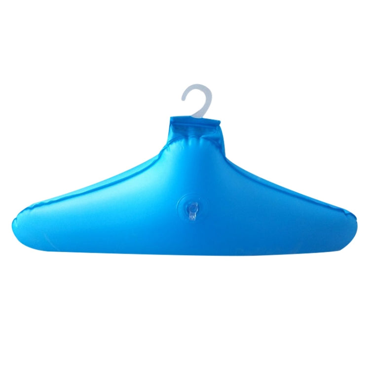 Portable Plastic Clothes Hanging Folding Inflatable Drying Rack(Blue)
