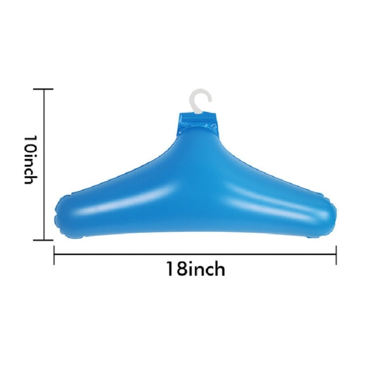 Portable Plastic Clothes Hanging Folding Inflatable Drying Rack(Blue)