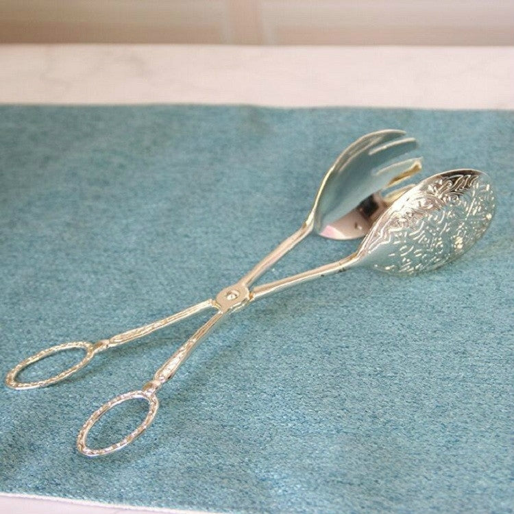 Retro Zinc Alloy Cutlery Cake Fruit Dessert Salad Clip