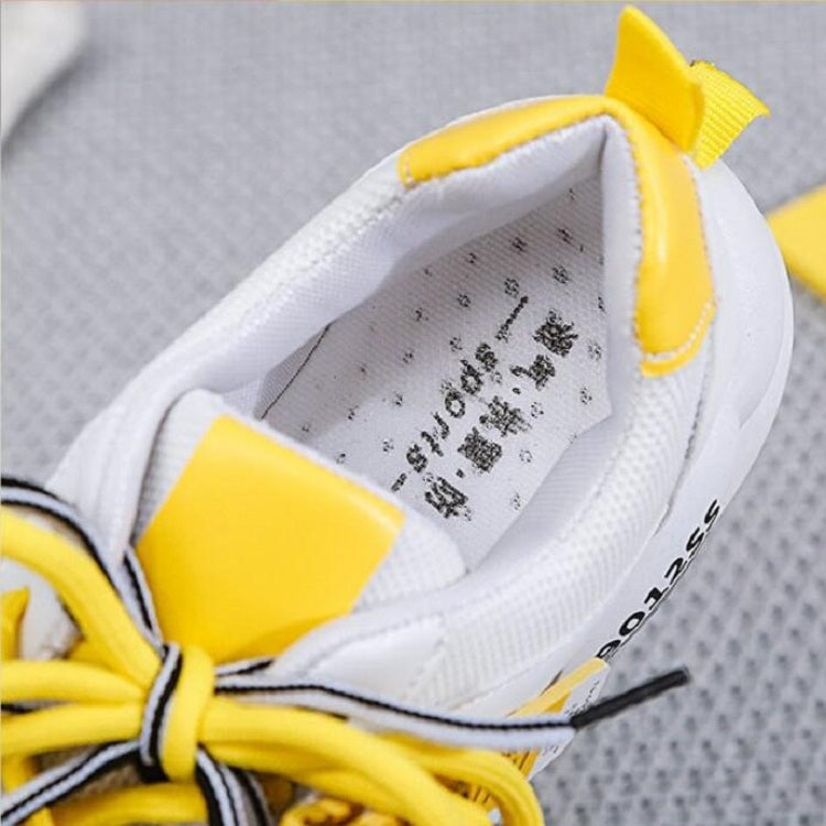 Women Shoes Bright Color Breathable Mesh Sneakers, Size:37