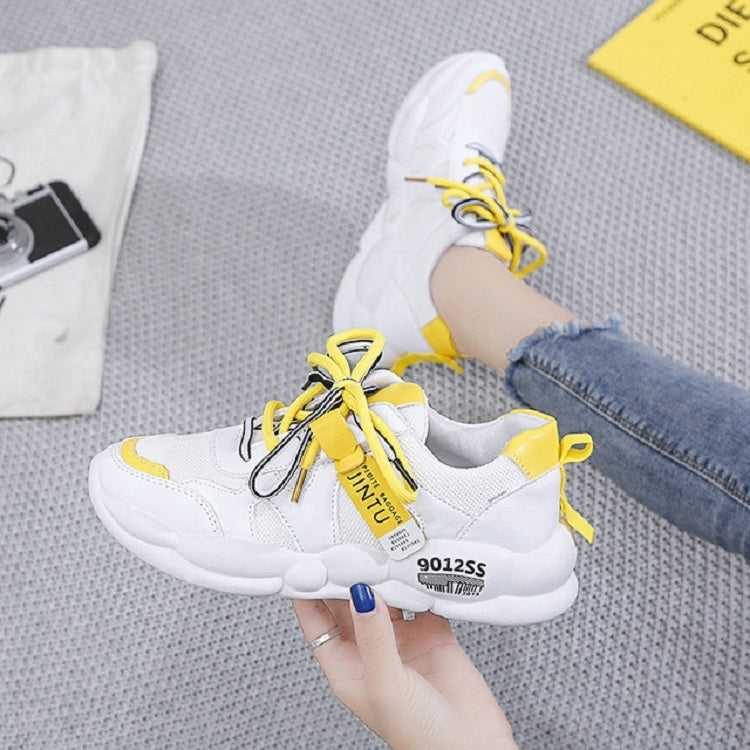 Women Shoes Bright Color Breathable Mesh Sneakers, Size:37