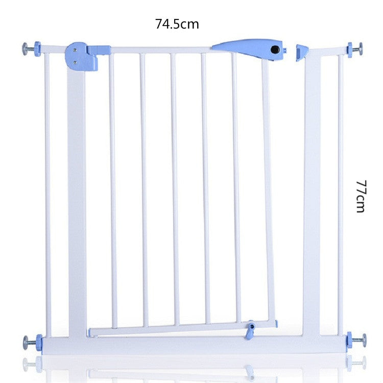 Child Safety Staircase Isolation Fixing Board Baby Safety Door, Size:74.5Ã—77cm(White)