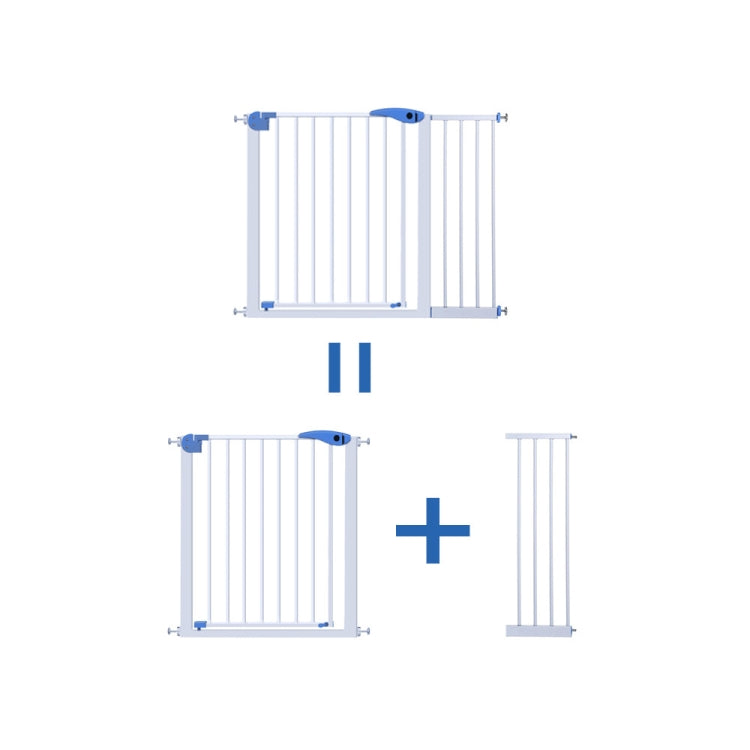 Child Safety Staircase Isolation Fixing Board Baby Safety Door, Size:74.5Ã—77cm(White)