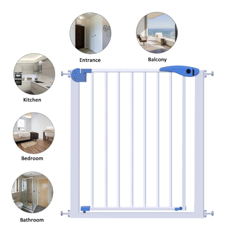 Child Safety Staircase Isolation Fixing Board Baby Safety Door, Size:74.5Ã—77cm(White)