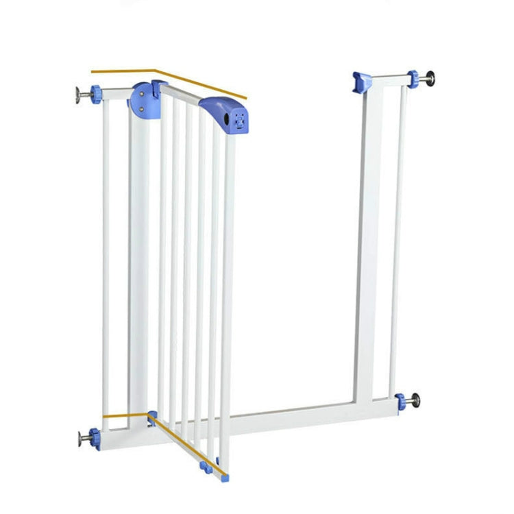 Child Safety Staircase Isolation Fixing Board Baby Safety Door, Size:74.5Ã—77cm(White)
