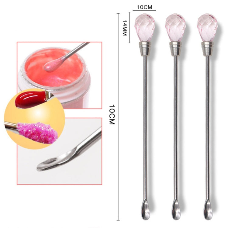 3 PCS Stainless Steel Nail Tool Stirrer