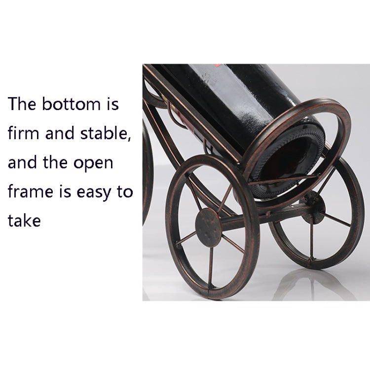 Wrought Iron Metal Tricycle Wine Rack Decorations Home Living Room Dining Table Wine Cabinet Decorations